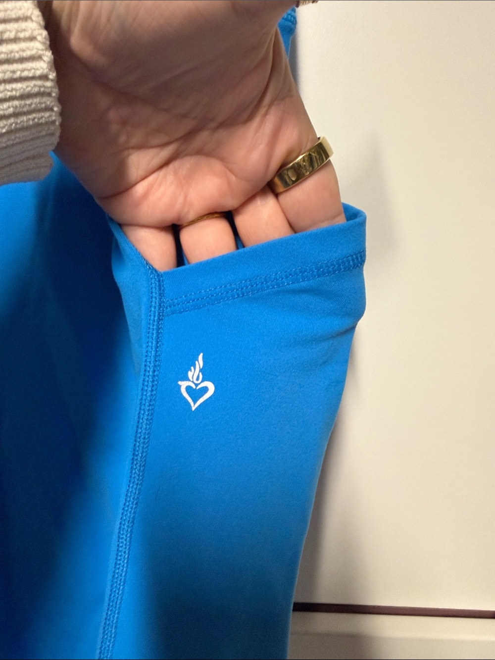 torrid Active Ribbed Waist Sky Blue Bike Shorts - Picture 4 of 5
